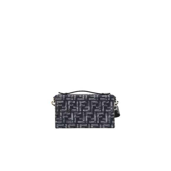 Black Juka Baguette Trunk Crossbody Bag - Picture 3 of 10